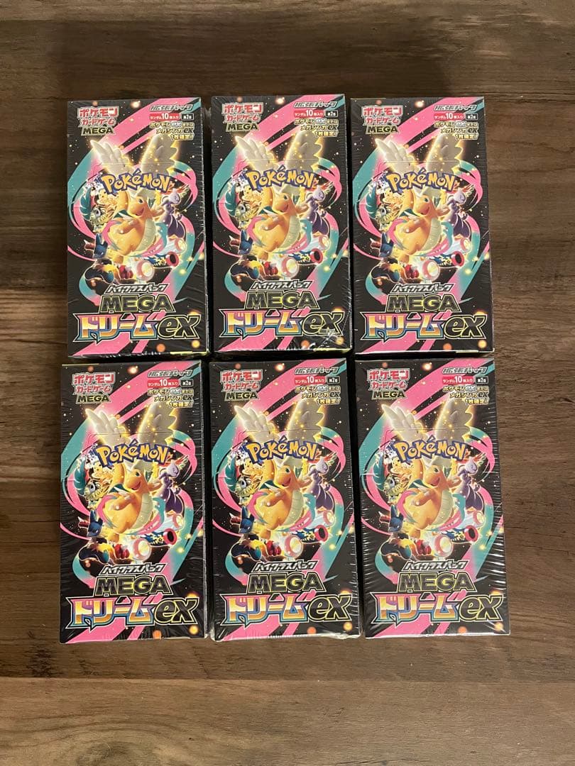 ポケモンカードBOX MEGAドリームex 6BOXシュリンク付 新品未開封