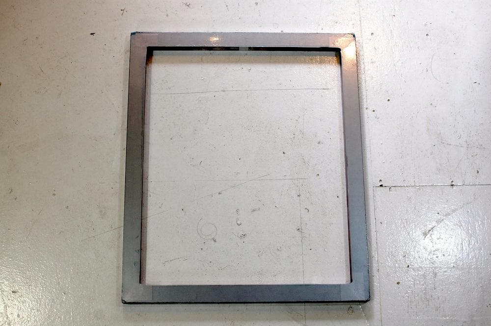 シルクスクリーン アルミ枠 外寸W430/H510mm 5枚セット（送料込み）