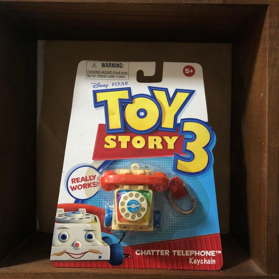 （未使用未開封）トイ・ストーリー3 チャターテレフォン キーホルダー