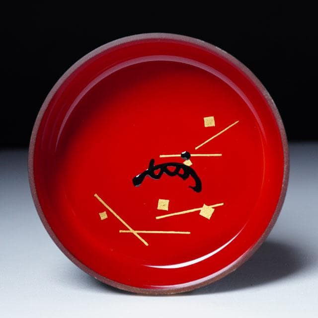 初瀬川柳庵　出世鱗蒔絵中棗　即中斎 御書付　茶道具　表千家　茶器　鱗鶴