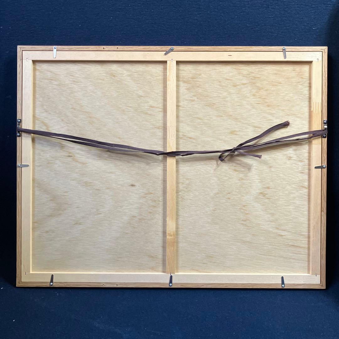 リトグラフ版画　アンドレ•ブーリエ　「朝の沼」