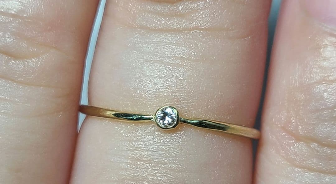 Hippieオーダー★アーガイル鉱山産ピンクダイヤモンドリング10K★