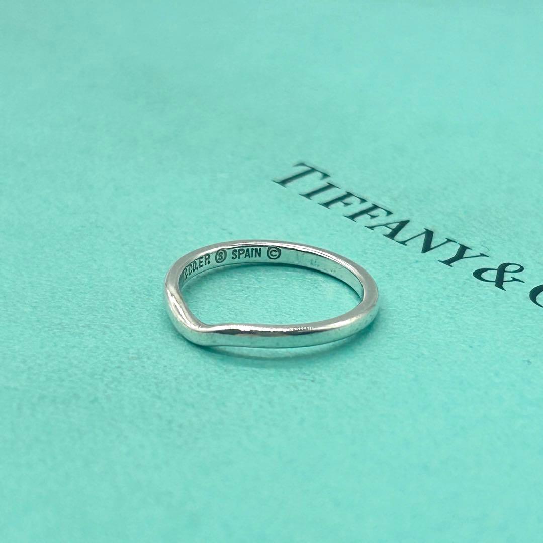 ティファニー　カーブド　バンド　リング　11号　シルバー