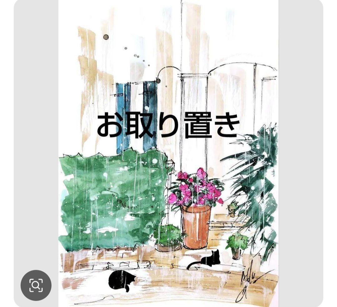 原画#3795 海　黒猫　ニース　フランス　ヨーロッパ　水彩画　ドローイング　鳥