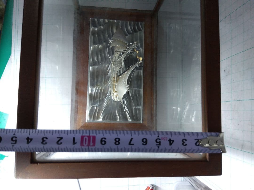 【定価33万円】刻印 Silver 985 関武比古 銀製ヨット２本マスト 5号