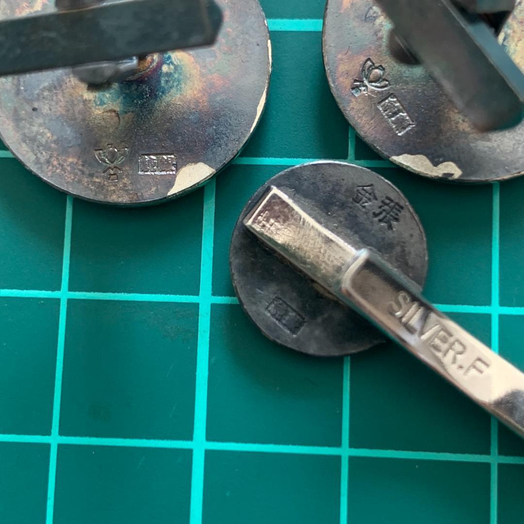 北里研究所のメダル2種とKITASATO 純銀　カフスネクタイピン　まとめセット