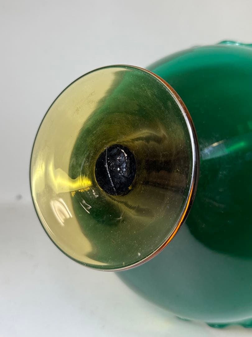 T80 昭和レトロ コンポートガラス鉢 アンティーク