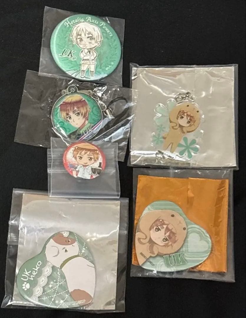 ひよこ ヘタリア イギリス アニメガ チェンジング缶バッジ 全種セット