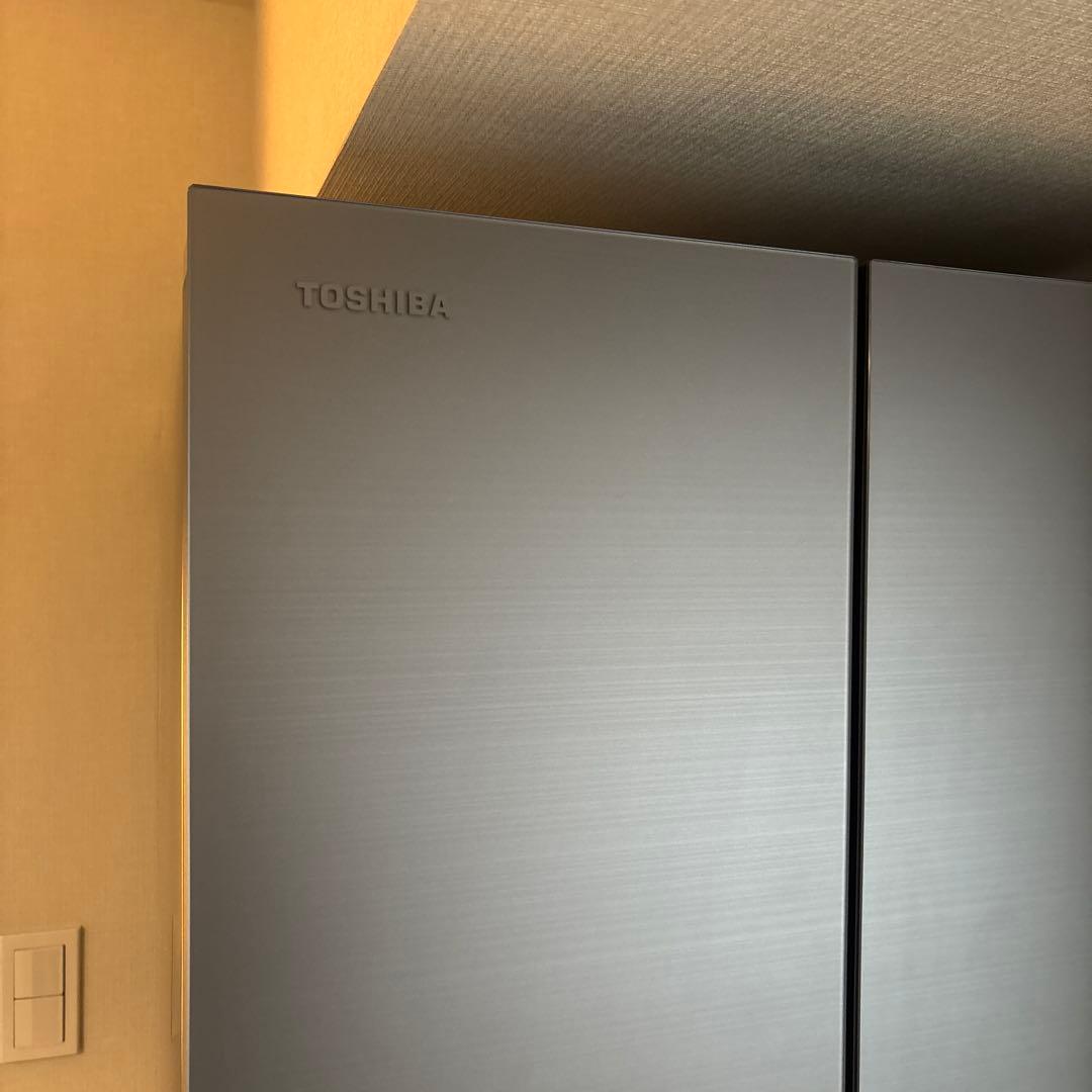 価格相談可【2023年製 ほぼ未使用品】TOSHIBA 6ドア冷蔵庫 シルバー