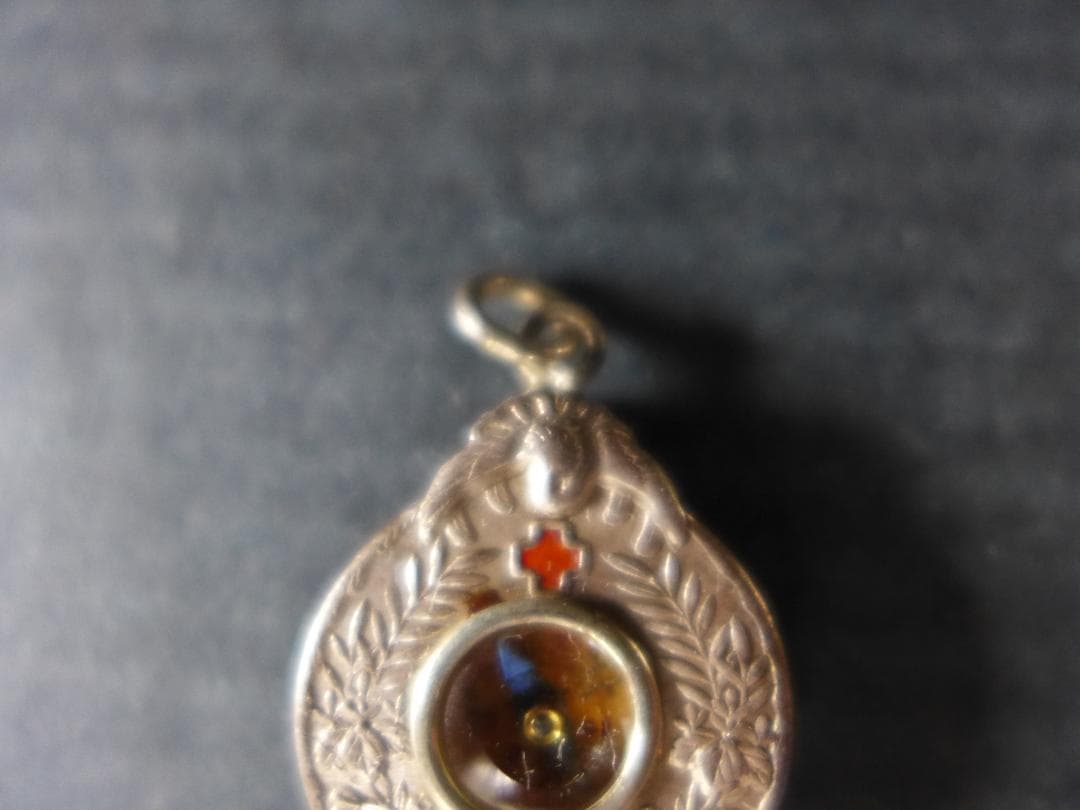 時代物　明治時代 大日本帝国　日本赤十字社記念　方位磁石付き　日赤社員総会記念