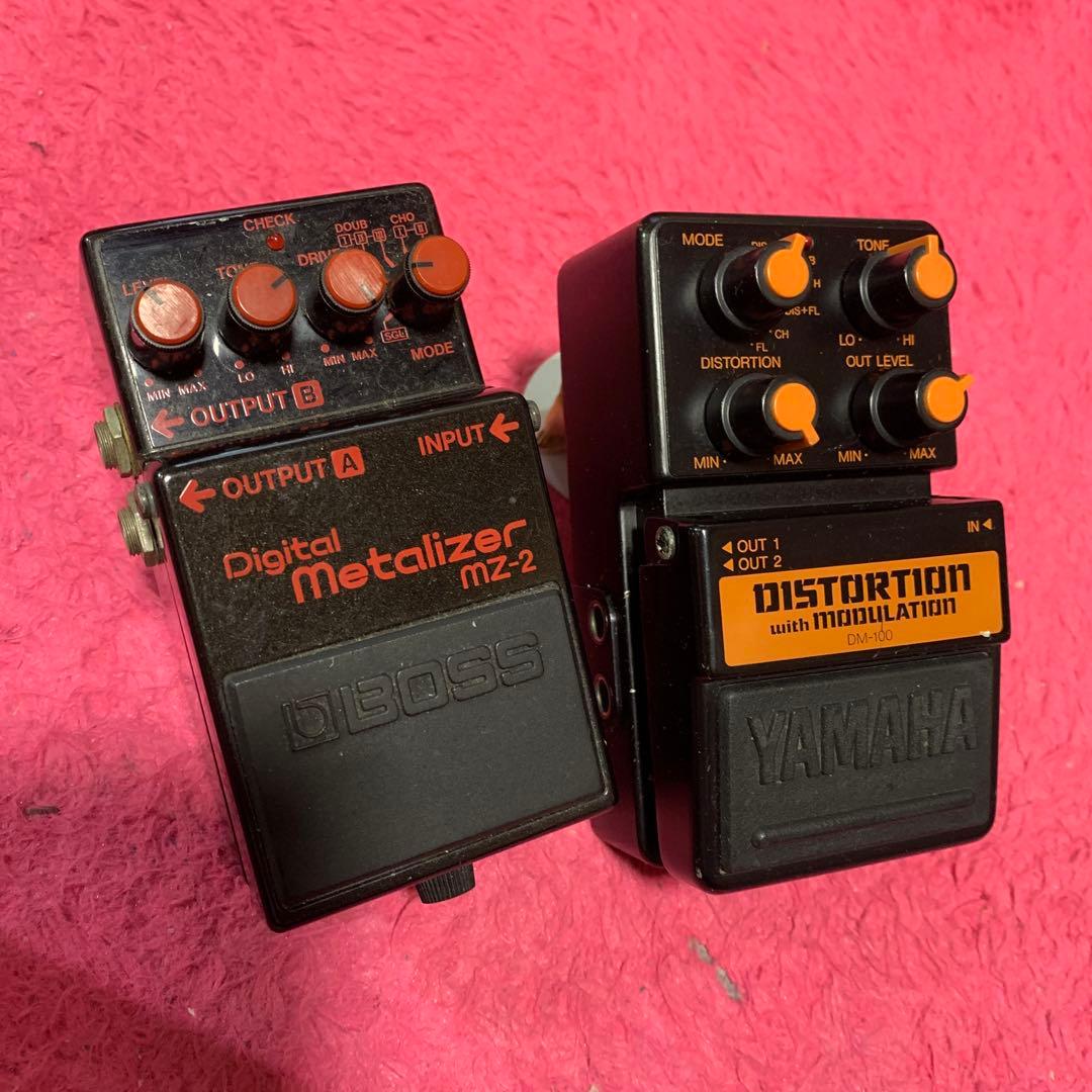 ギター BOSS MZ-2 & YAMAHA dm-100