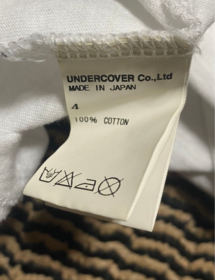 【レア】UNDERCOVER 白 Tシャツ サイズ4 (L相当) アンダーカバー