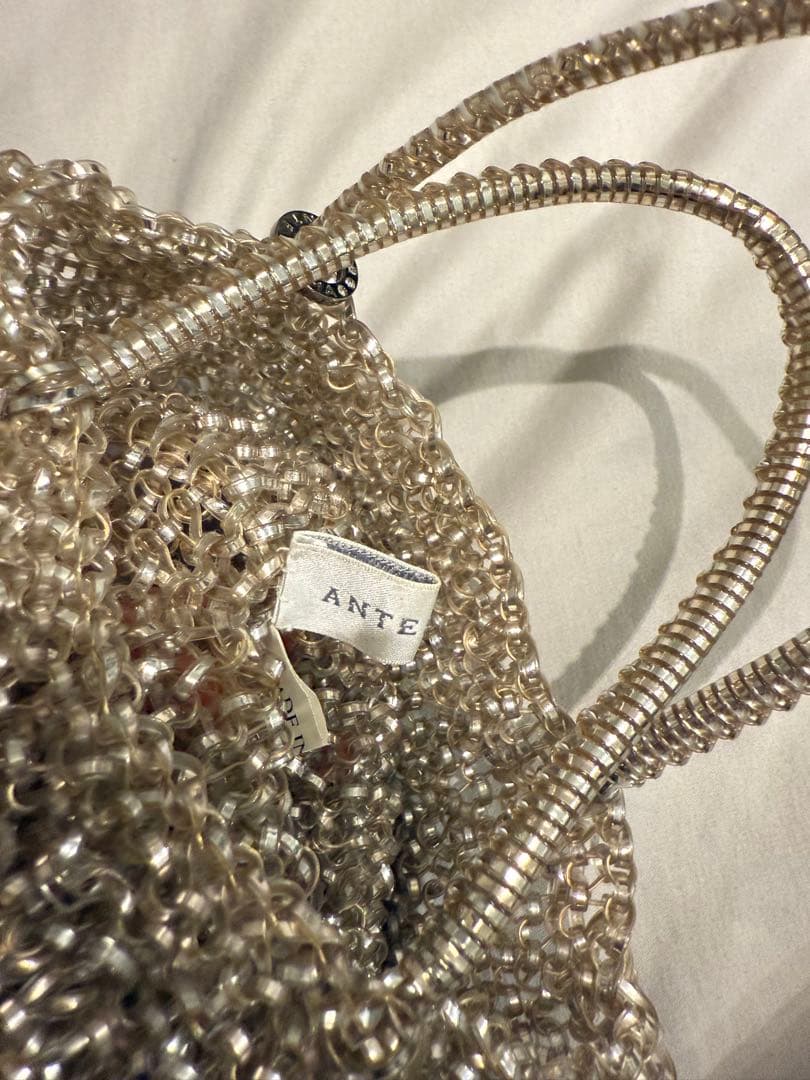 アンテプリマ　ワイヤーバッグ　ゴールド