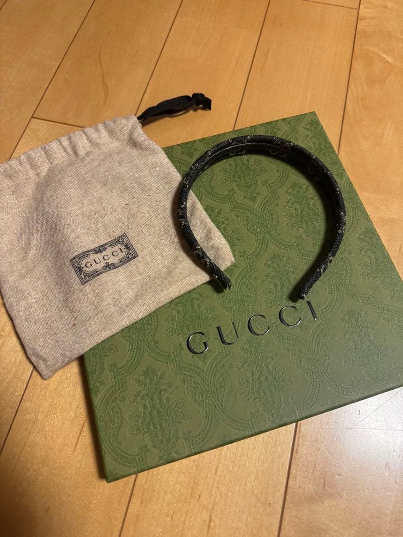 GUCCI GGデニム ヘアバンド カチューシャ