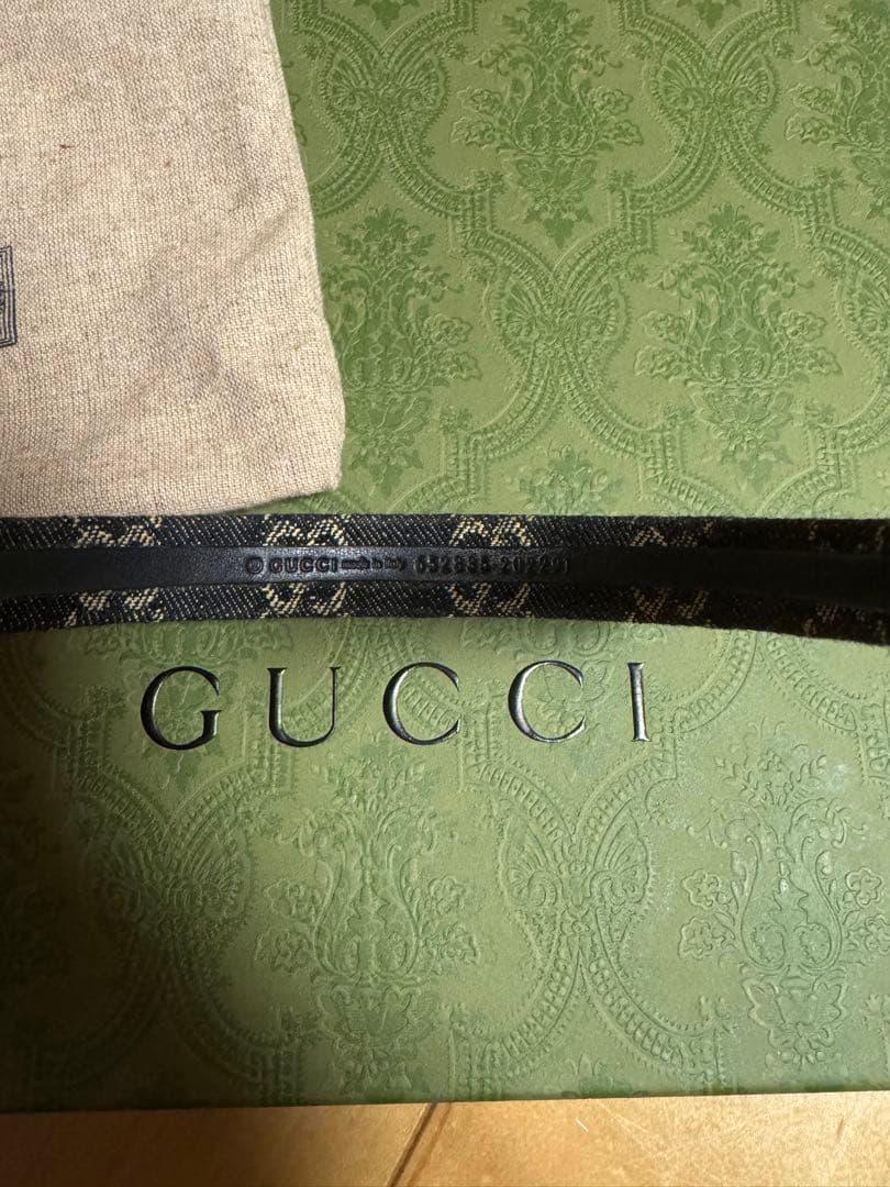 GUCCI GGデニム ヘアバンド カチューシャ