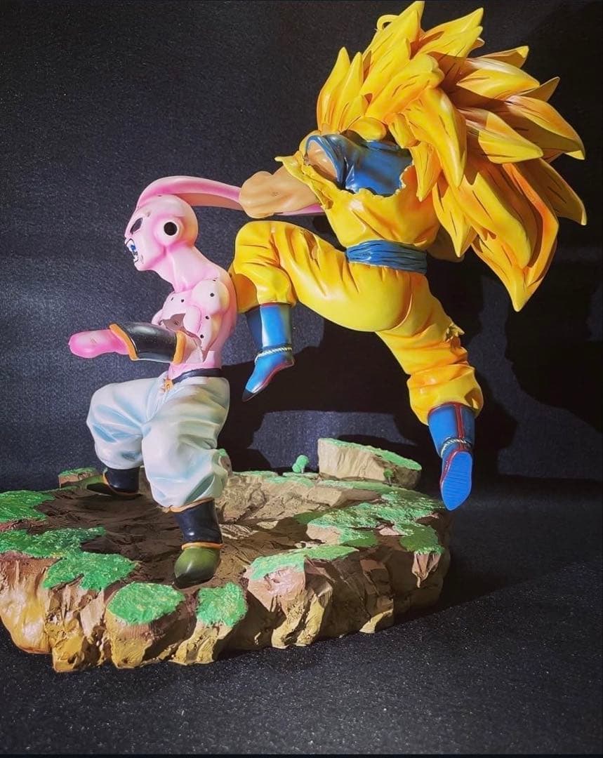 ドラゴンボール　ガレージキット　悟空3VSブウ