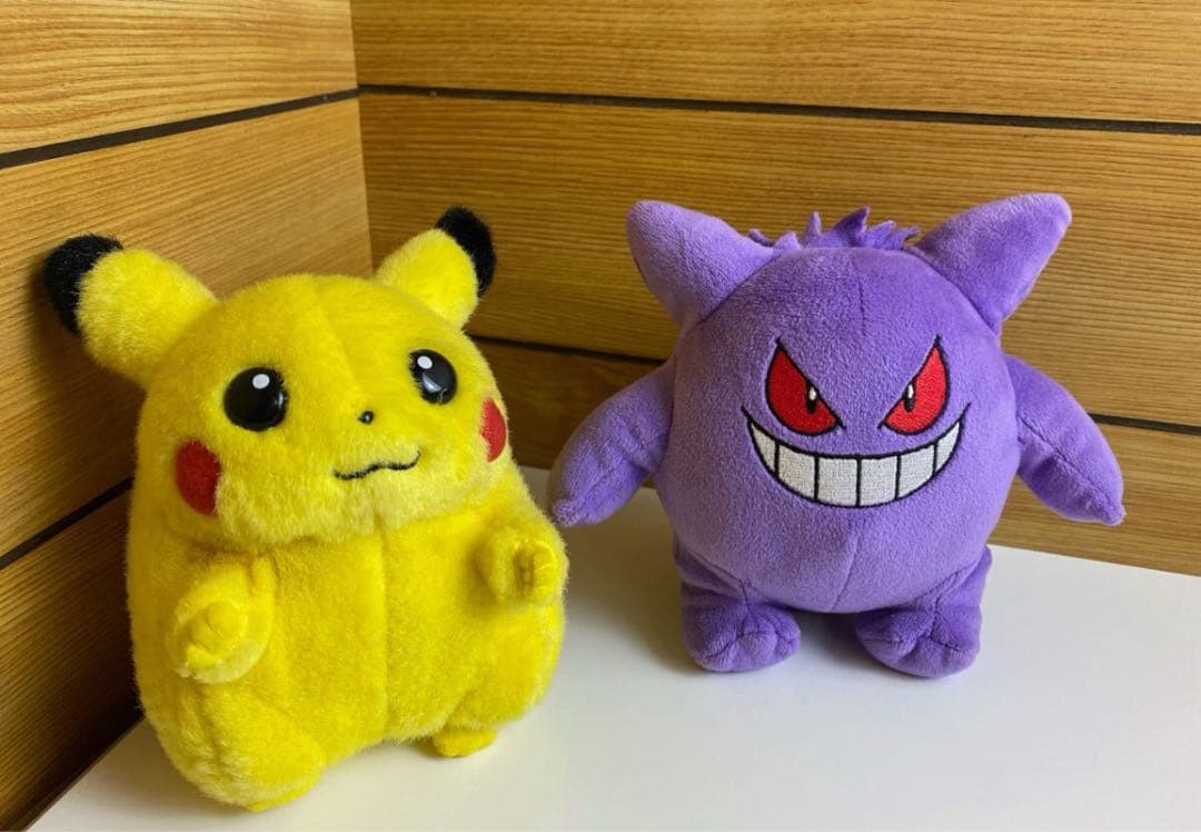 赤タグ　TOMY 初期 ピカチュウ ぬいぐるみ 初代　当時物 ゲンガー