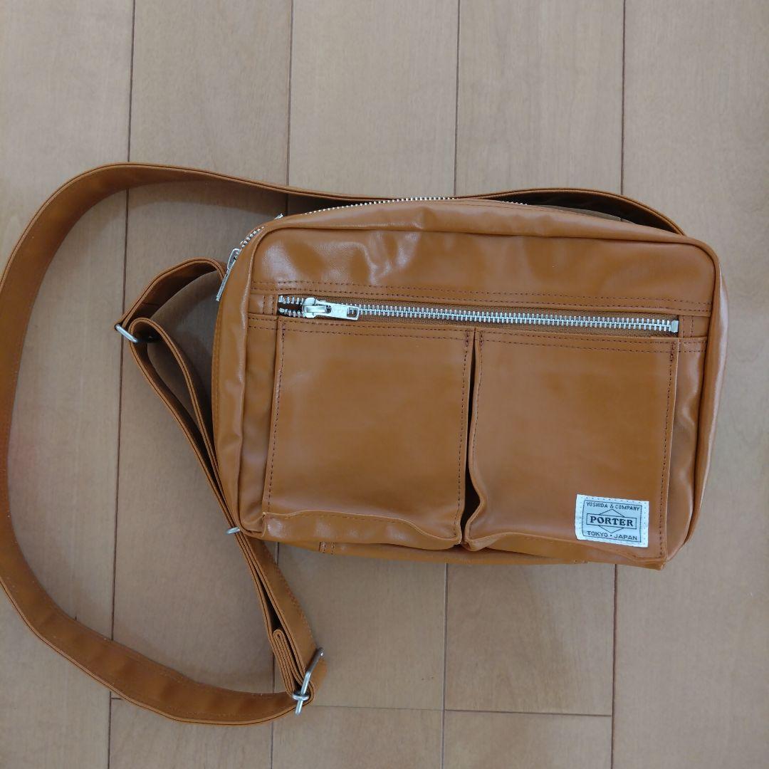 PORTER ポーター　吉田カバン　フリースタイル　 ショルダーバッグ　キャメル