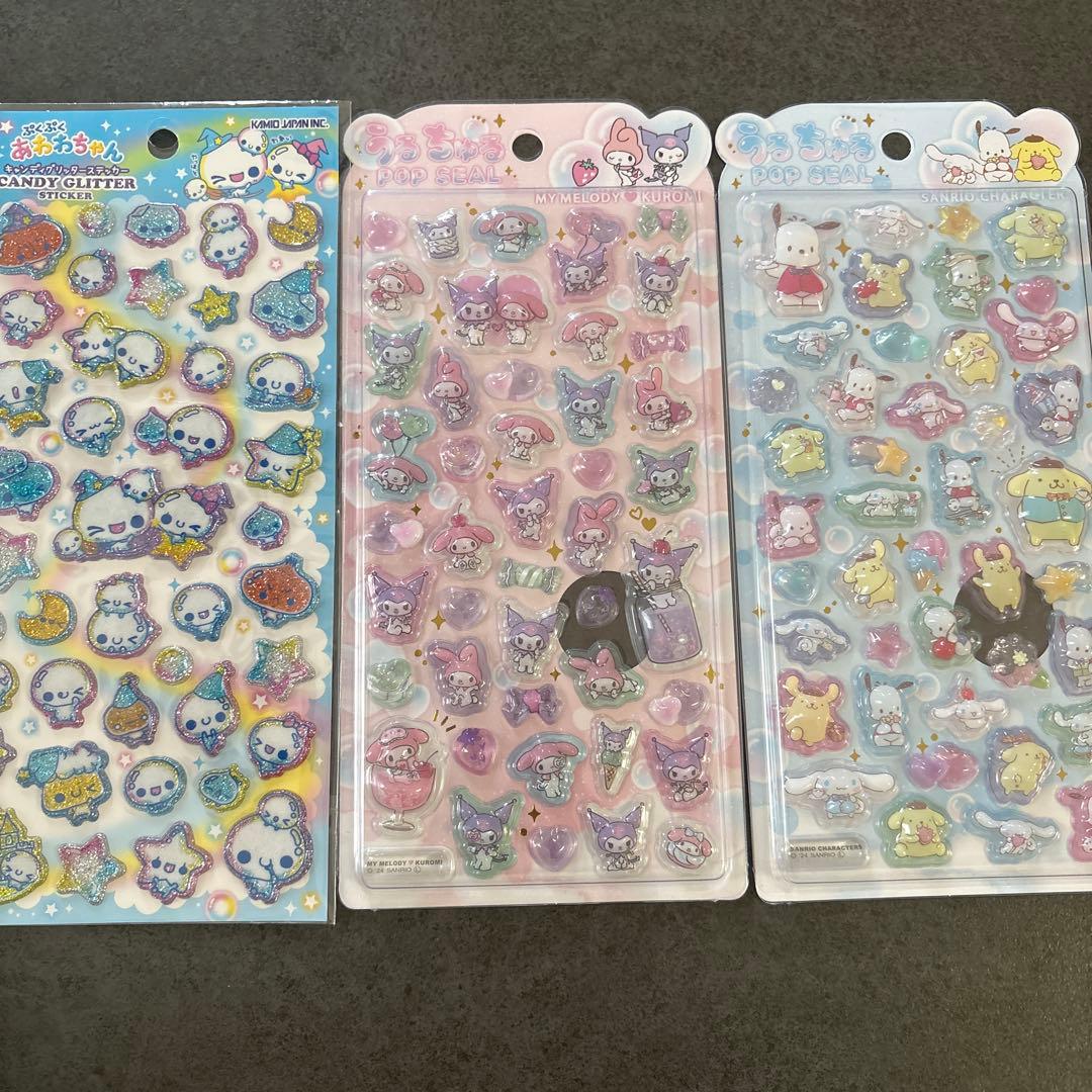 正規品　ボンボンドロップシール　うるちゅる　11点セット　サンリオ　ディズニー