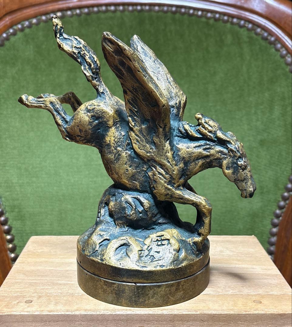 ブロンズ像　春風馬　彫金師　北村西望