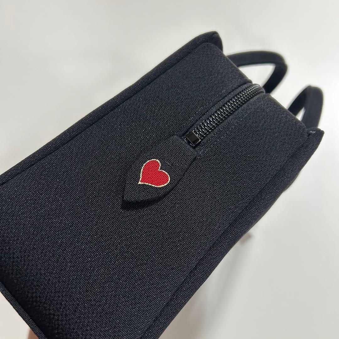 逸品！！　伊と忠謹製　手描き　クマさんのロミオとジュリエット　和装バッグ　５５０