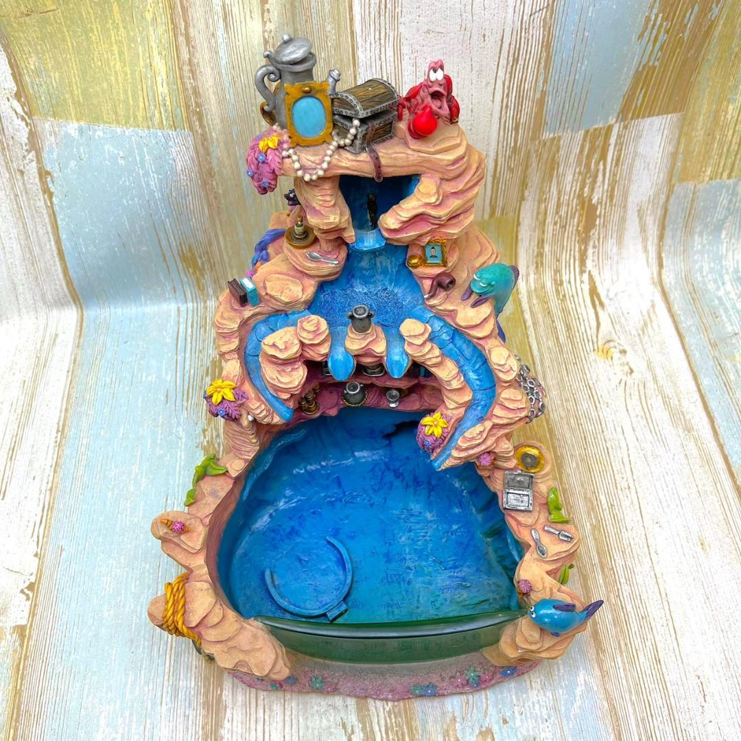 レア★リトル・マーメイド アリエル セバスチャン 噴水 スノーグローブ