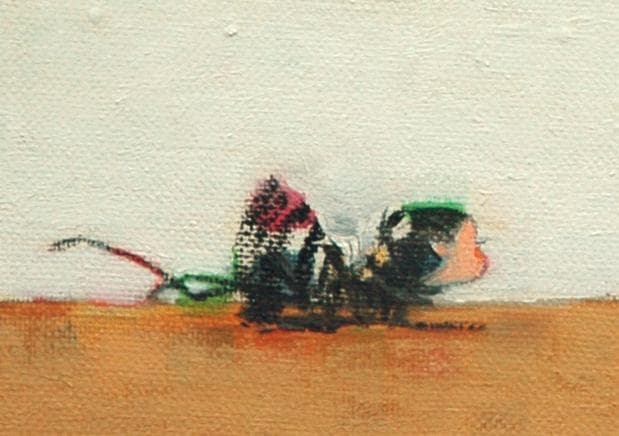 油絵 菅家令子 絵 絵画インテリアF4-072019 子猫と女の子蟻んこちゃん