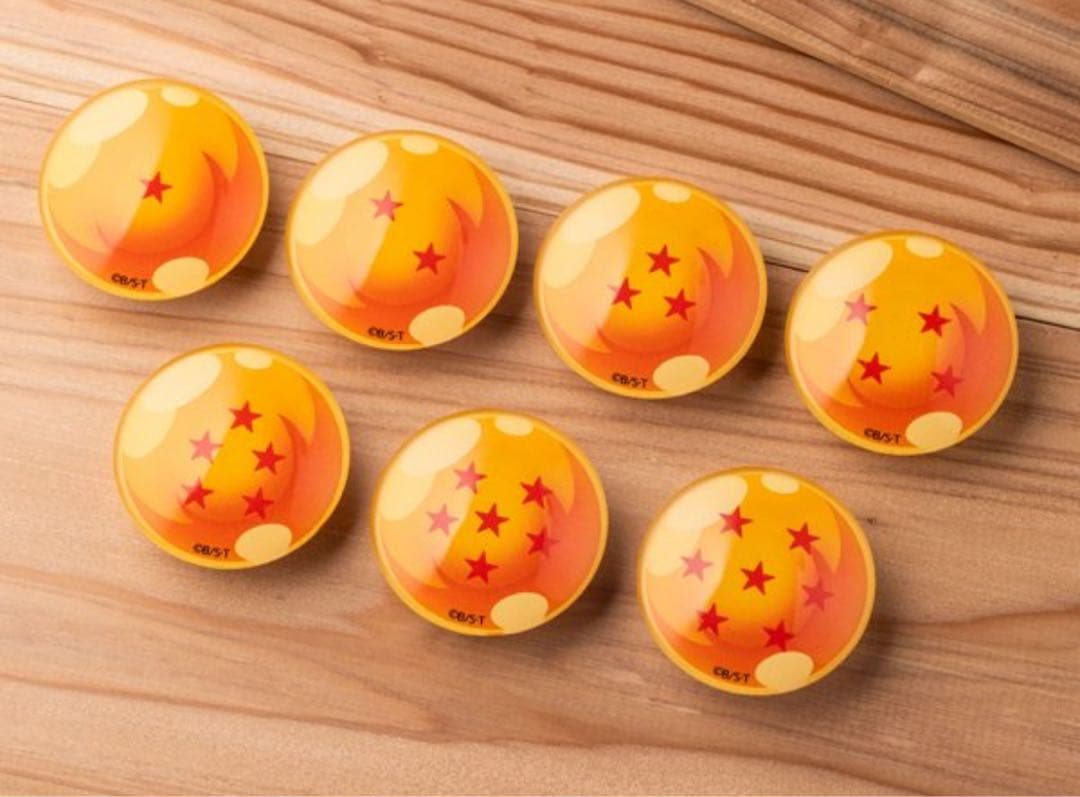 ドラゴンボール ストア限定 ガラスマグネット 全7種コンプ 一星球 四星球