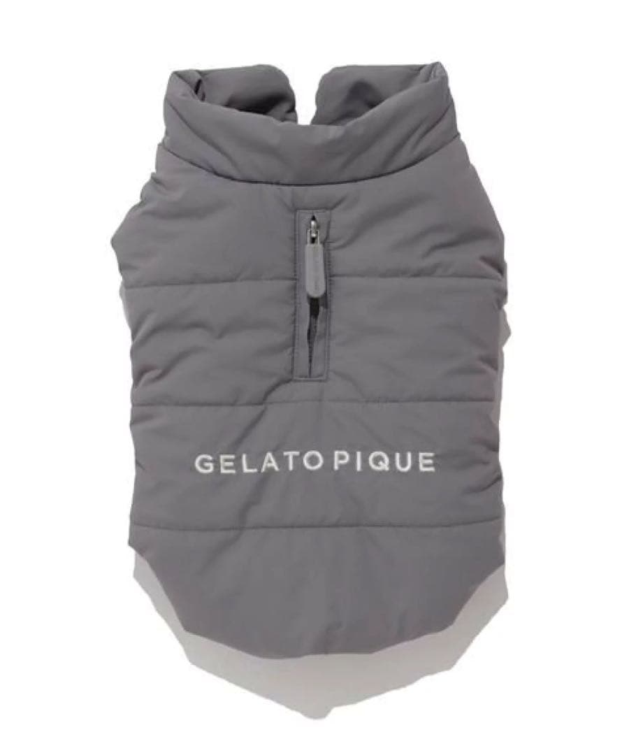 GELATOPIQUE ジェラートピケ【CAT&DOG】中綿ベスト　CGRY