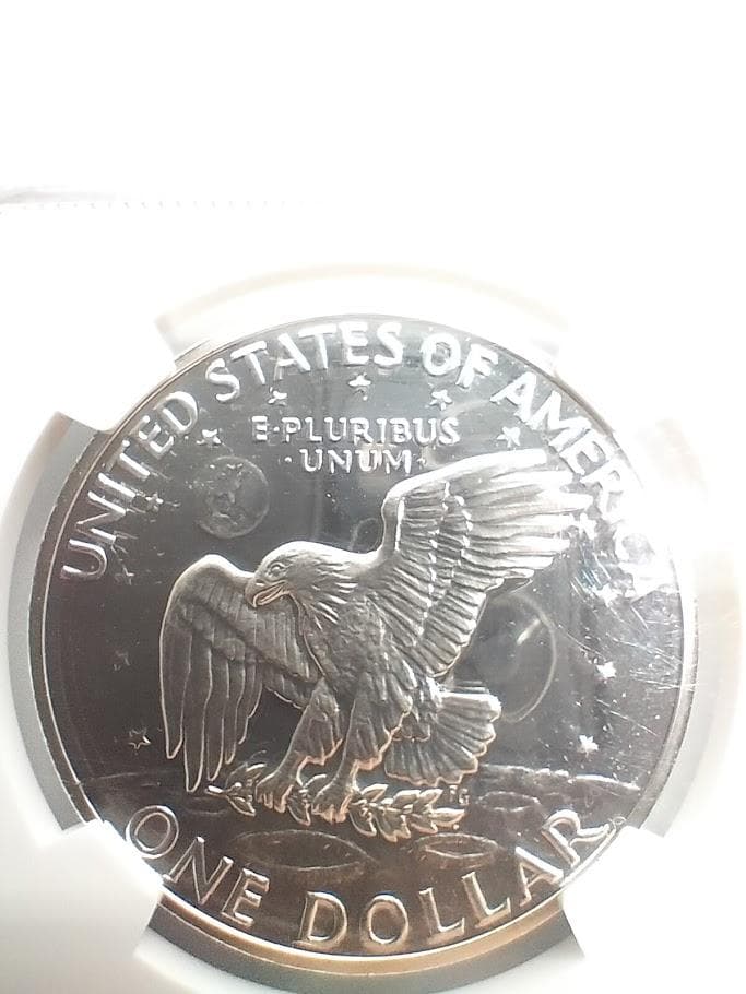 NGC PF68★STAR CAMEO1971 $1 銀貨 アイゼンハワー