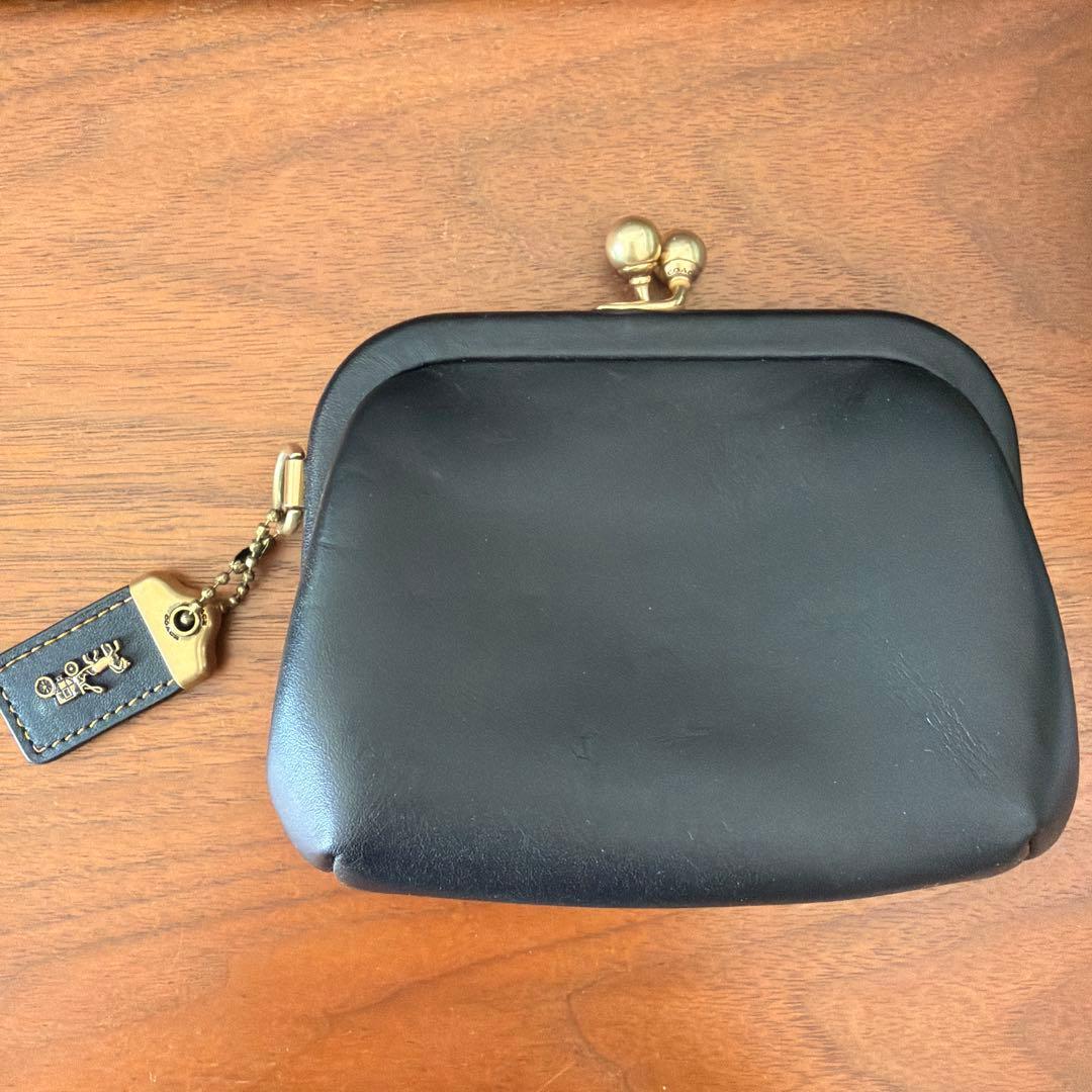 COACH ブラック レザー ケース