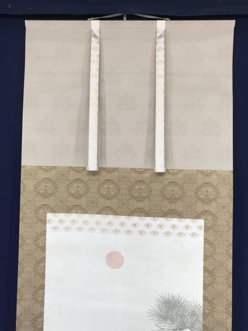 【真作】柴田義董/松上双鶴図/鶴図/松鶴図/掛軸/名家伝来/AC-76