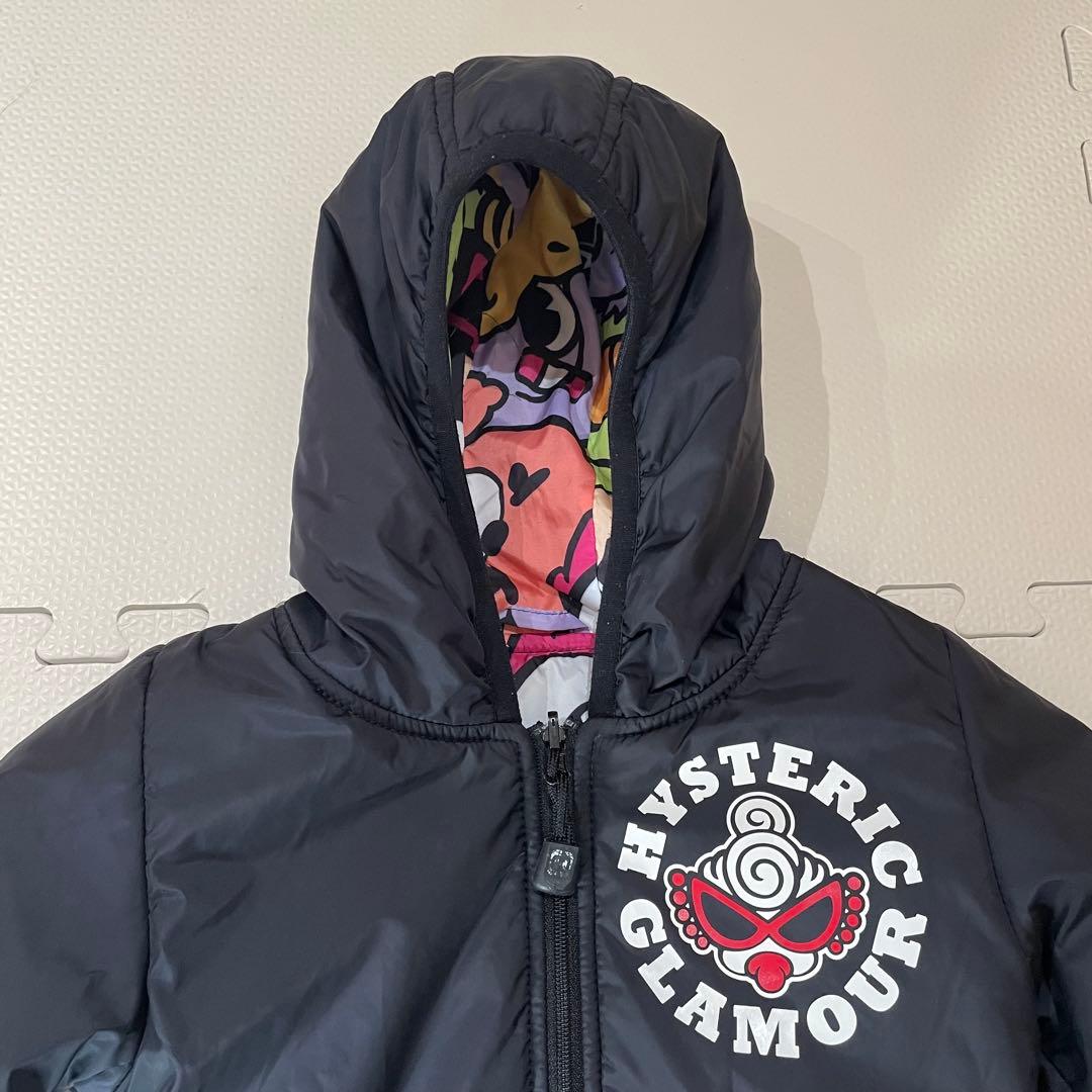 美品　ヒスミニ リバーシブル アウター90