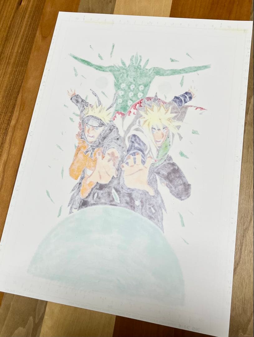 NARUTO 複製原画⑦ A3額縁付　原画のまとめ売りOK