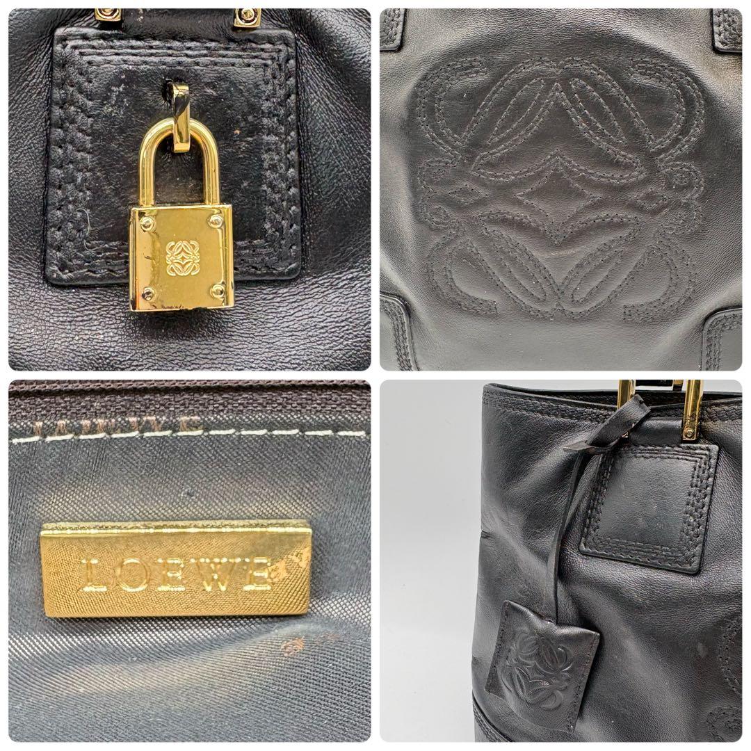 【大人気！✨】ロエベ LOEWE ハンドバッグ アナグラム フスタ ブラック