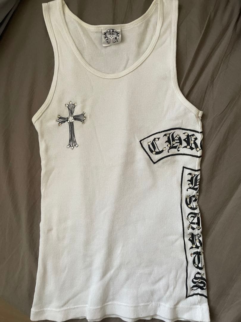 希少 Chrome Hearts レディース タンクトップ スワロフスキー