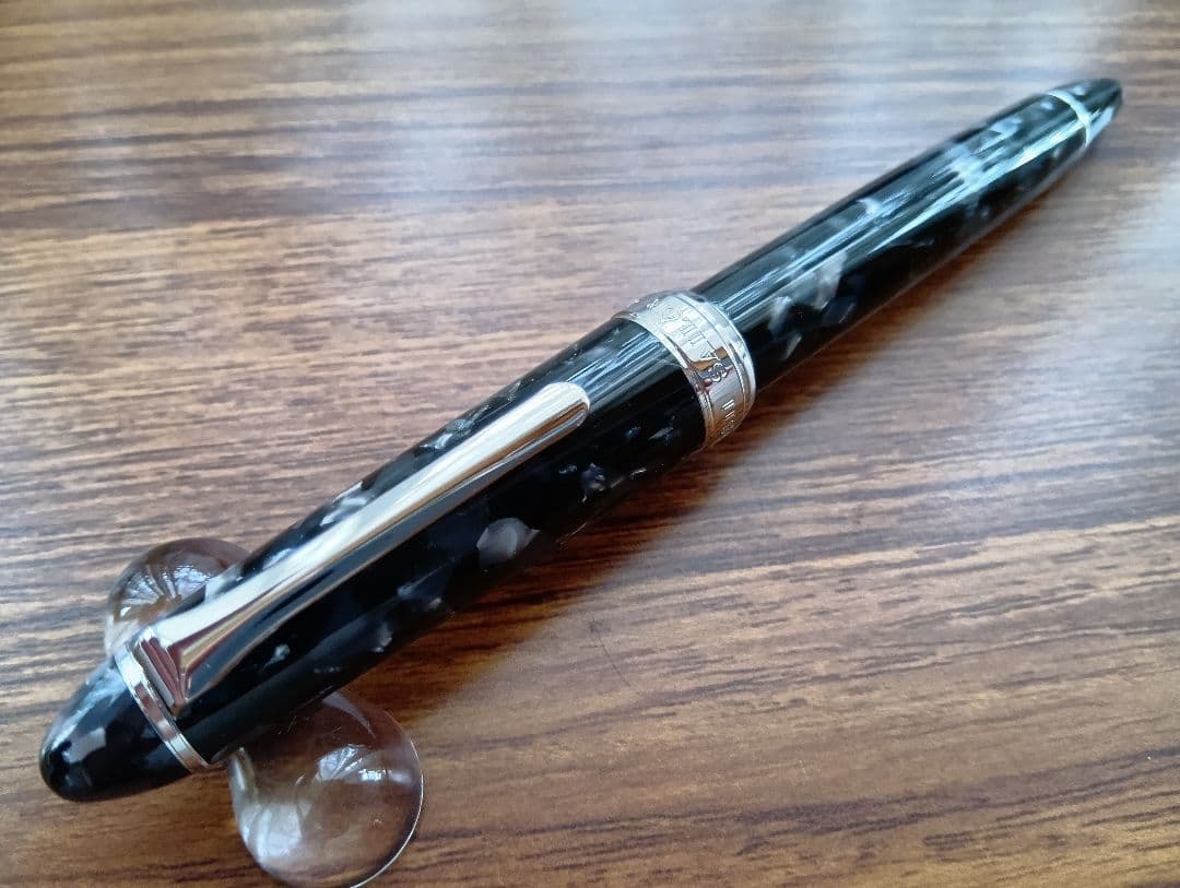 セーラー万年筆 プロフィットスタンダード モザイク 銀 ブラック 14K 中細字