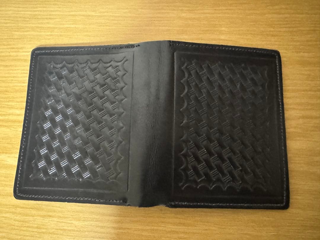 州警察バッジ付きレザー手帳