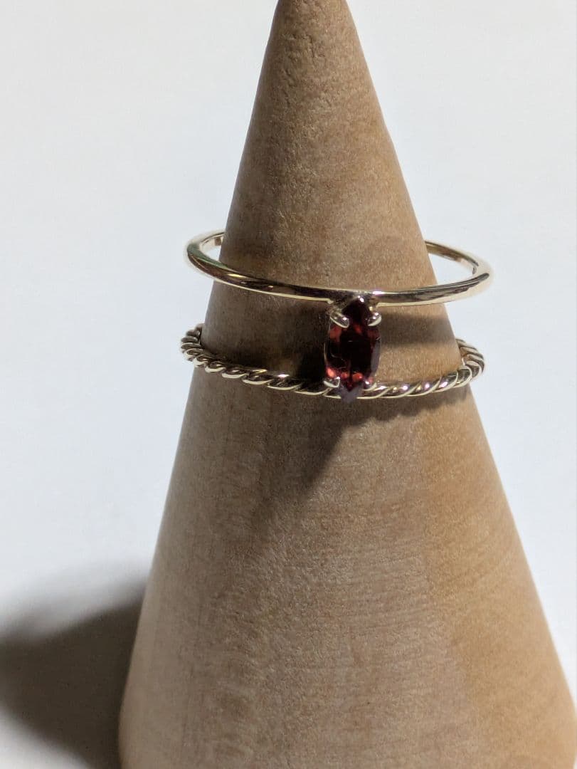 ル*ナ様 k10ガーネット　9号リング