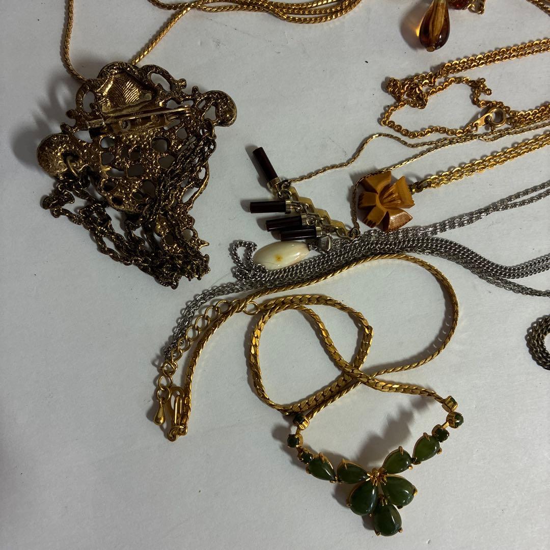 アンティーク　ジュエリー　カメオ　BA800 七宝焼　翡翠　イヤリング　ブローチ