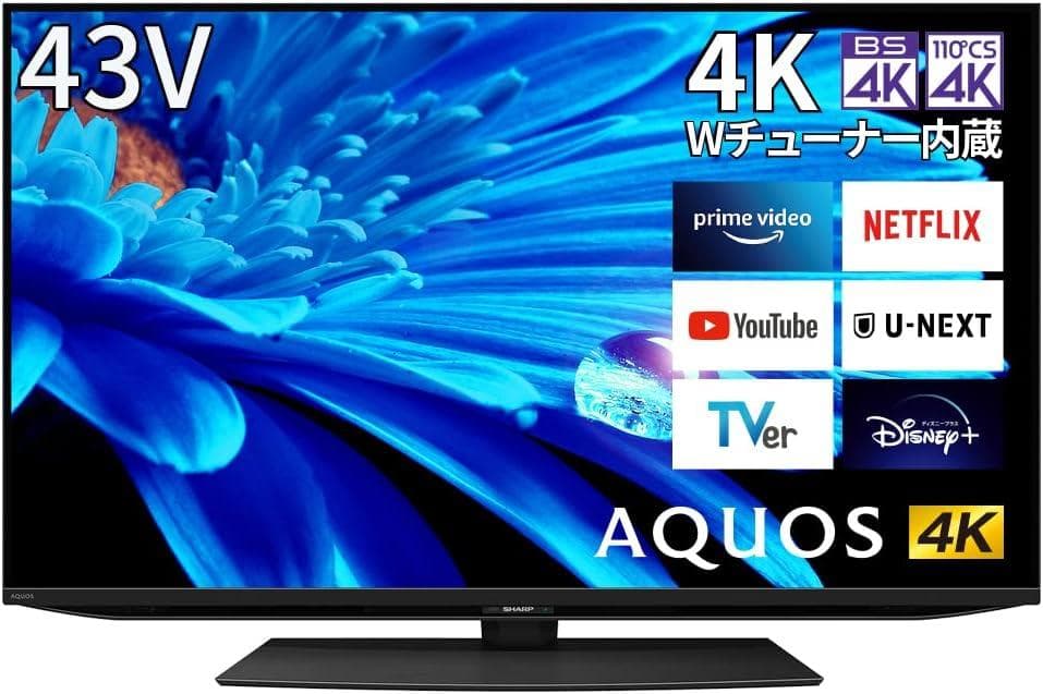 【新品未開封】 4K液晶テレビ　シャープ　AQUOS　4T-C43EN243V型
