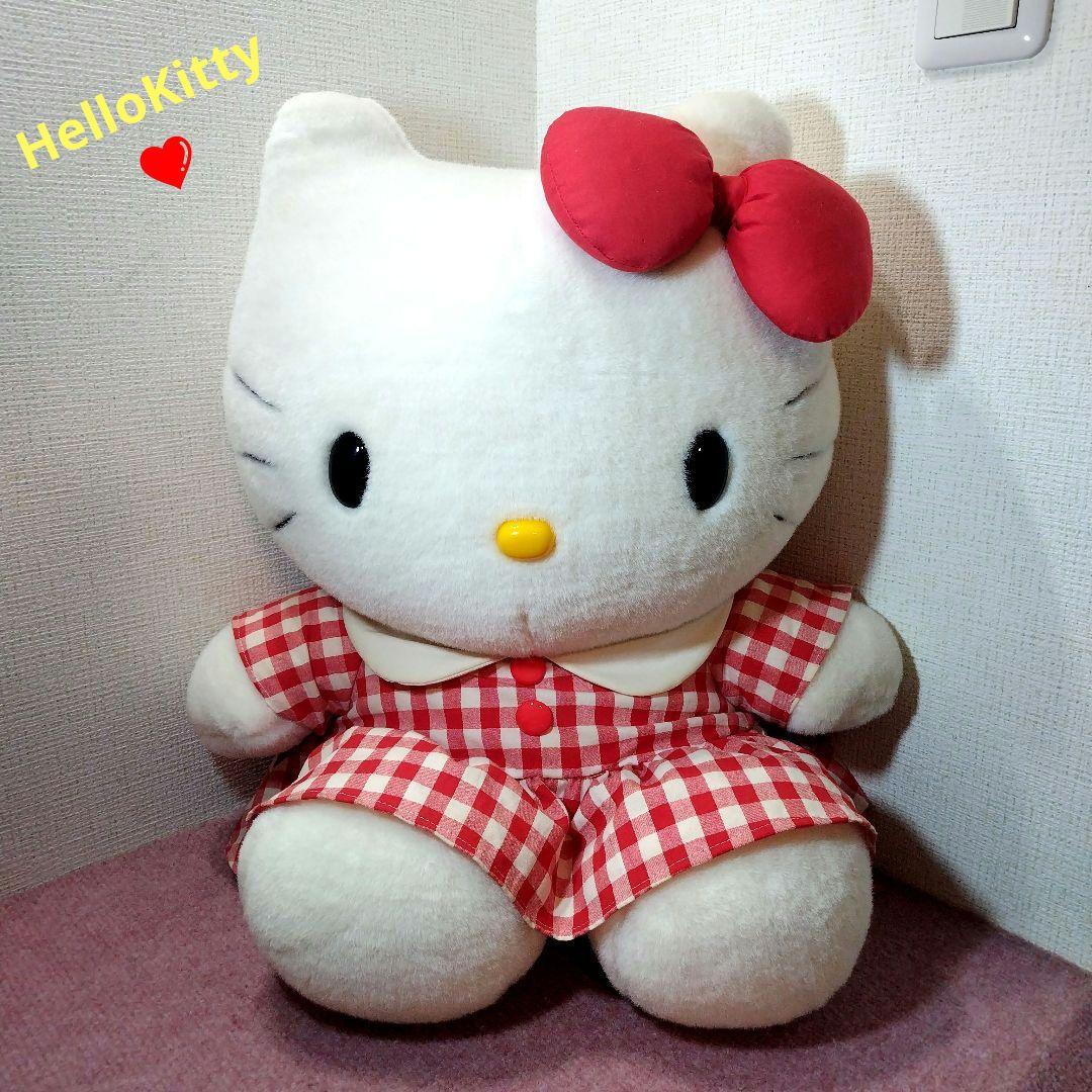 ✨レトロ✨HelloKitty✨ハローキティ✨ワンピースドレスぬいぐるみ✨日本製
