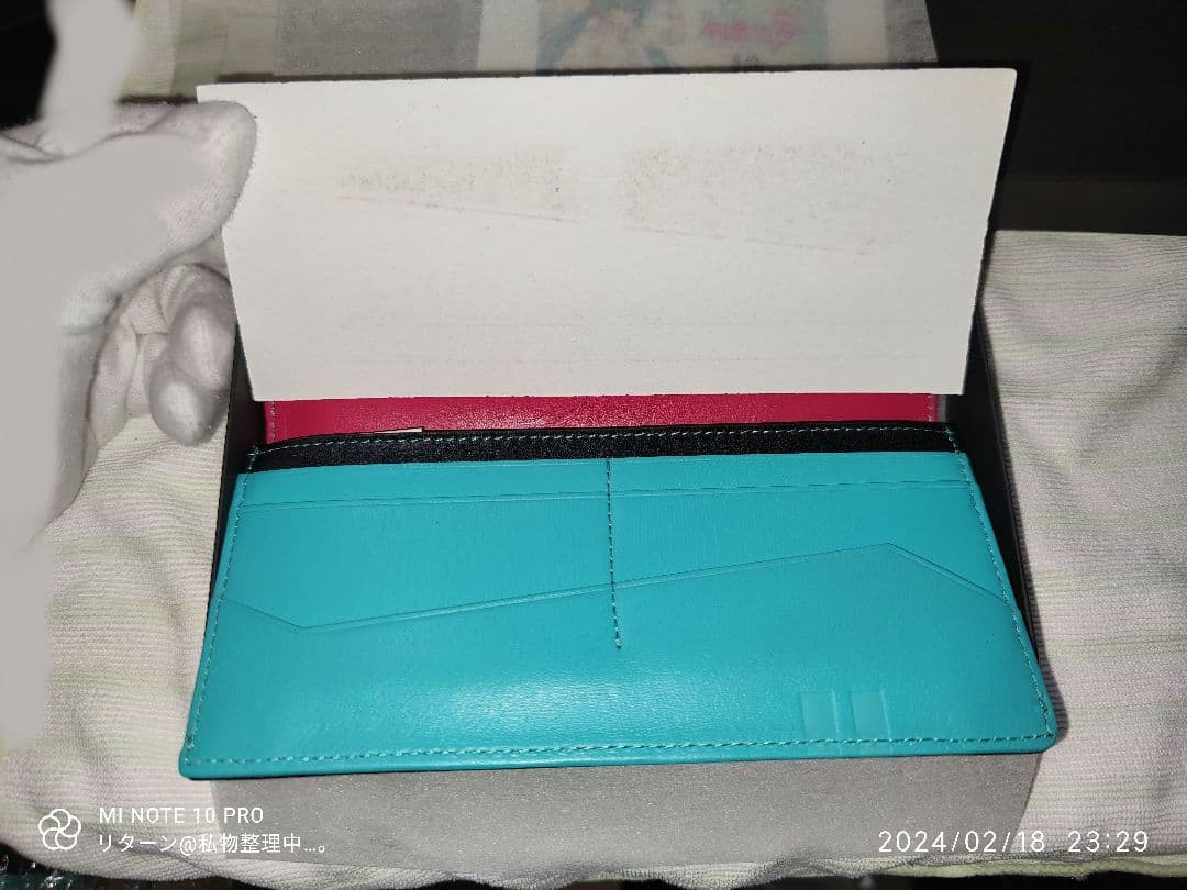 初音ミク 10周年 記念 本革 長財布 未使用 スペシャルカード付き