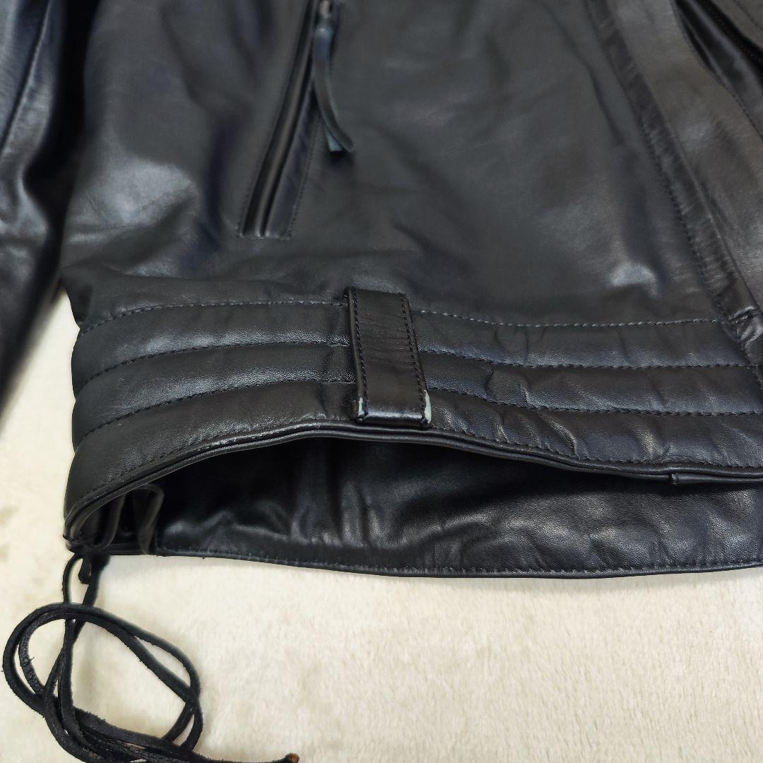 リューグーレザーズ WING-NECK ハイ シングルライダース ボアインナー付