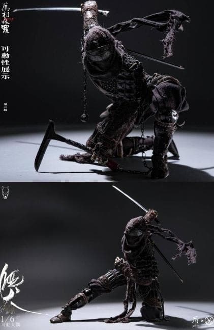 JPT design ｘ POP COSTUME 1/6 万相森羅 忍者 唖犬