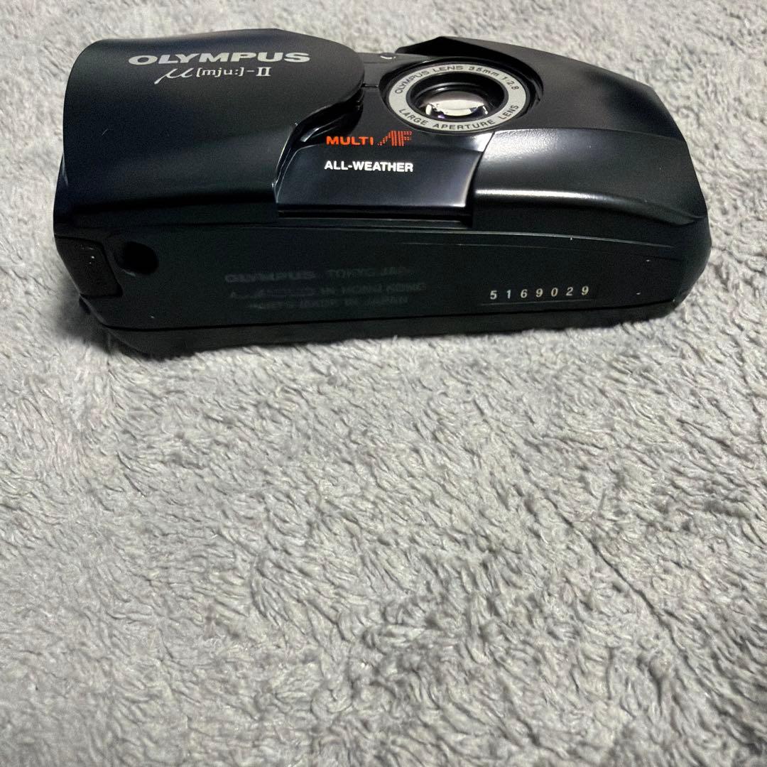 Olympus オリンパス μ mju II ブラック 黒 フィルムカメラ