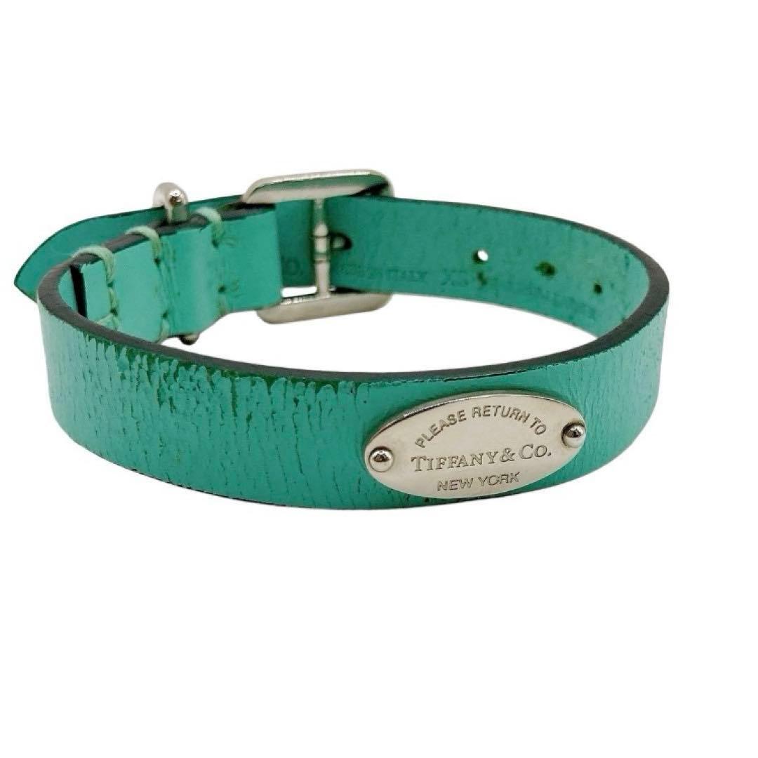 TIFFANY✨首輪　ティファニーブルー　XS 小型　ロゴプレート　付属品完備