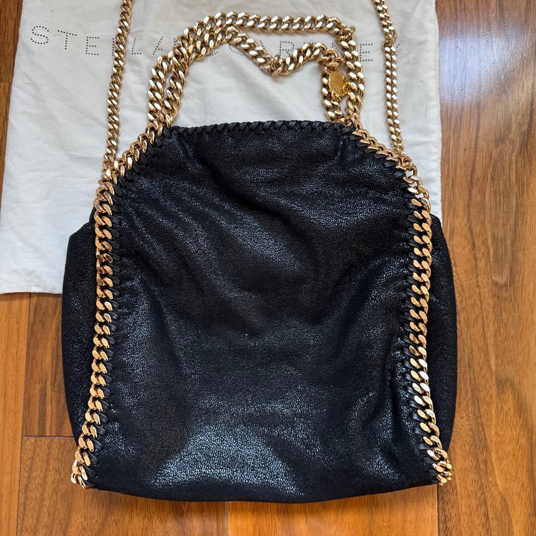 ステラマッカートニー ファラベラ ミニトートバッグ ゴールド ブラック