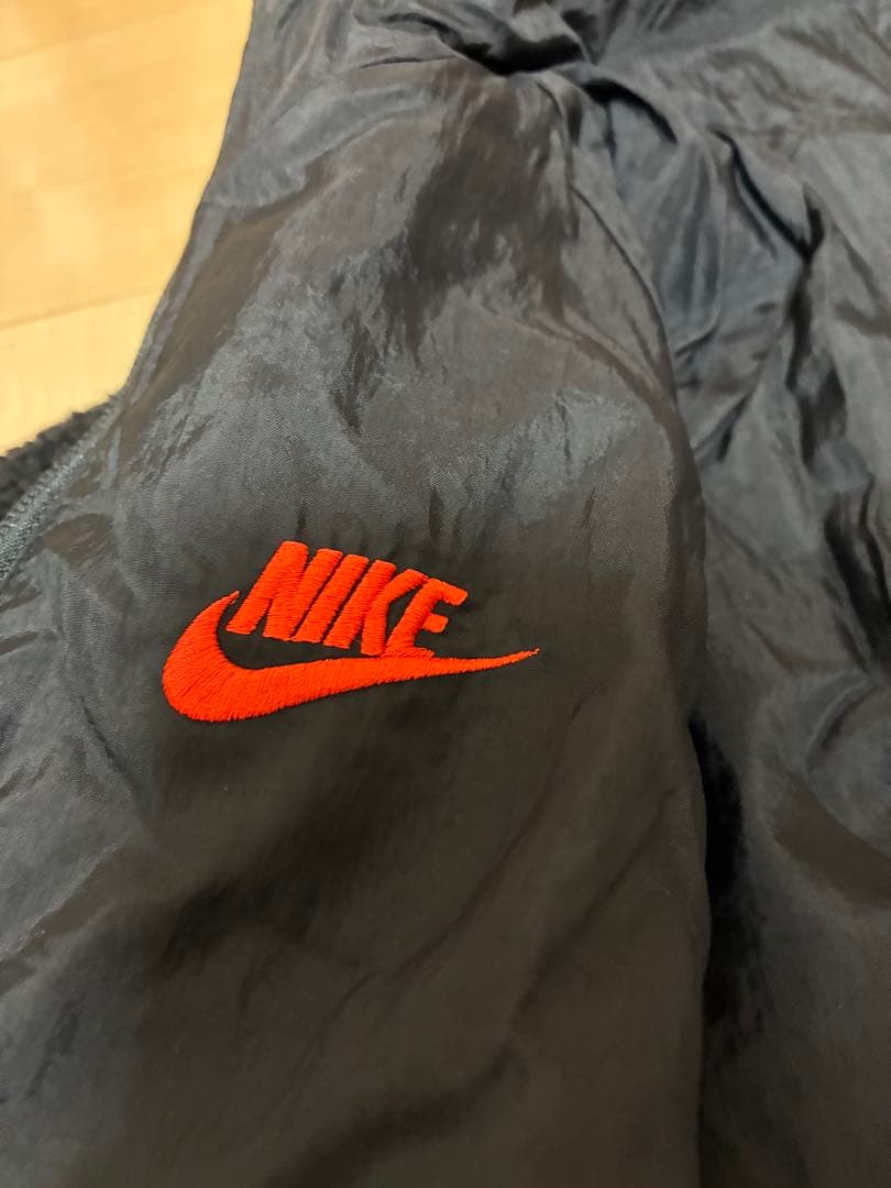 【美品】NIKEナイキ　フルジップ スウッシュ リバーシブル ボア ジャケット