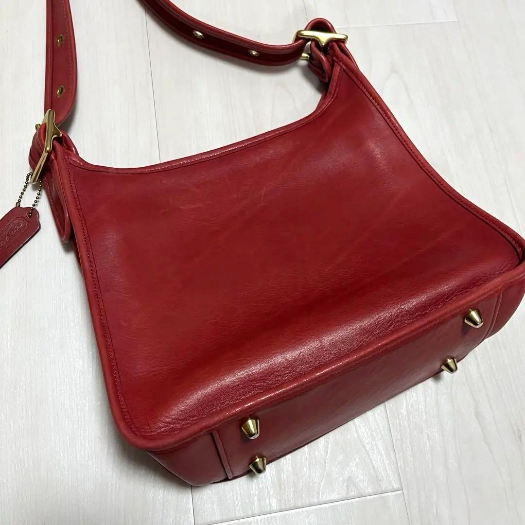 coach オールドコーチ　9966 ショルダーバッグ　赤